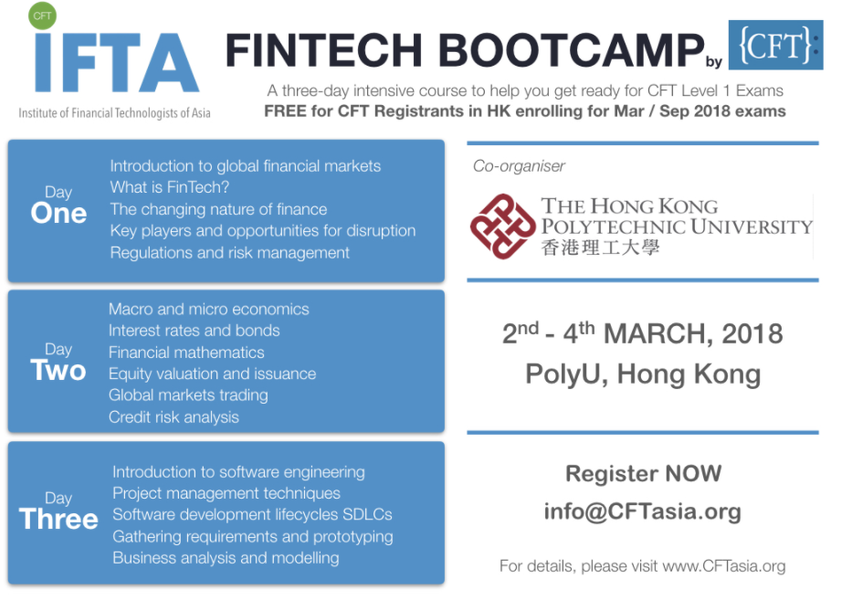 IFTA Fintech Bootcamp 2018 at HK PolyU